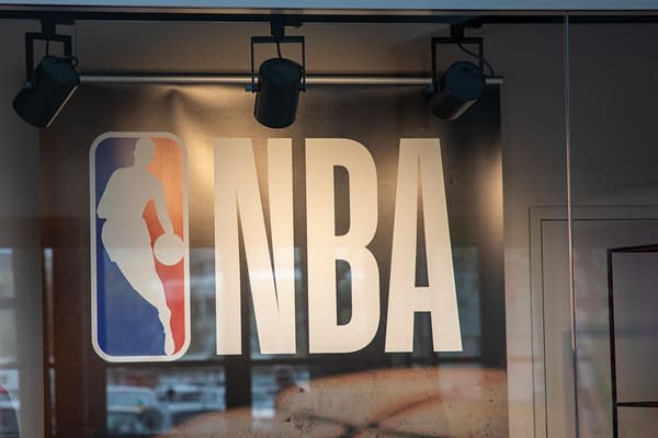 Bordeaux , France - 03 28 2024 : NBA store logo brand, photo by sylv1rob1 / Shutterstock.com.