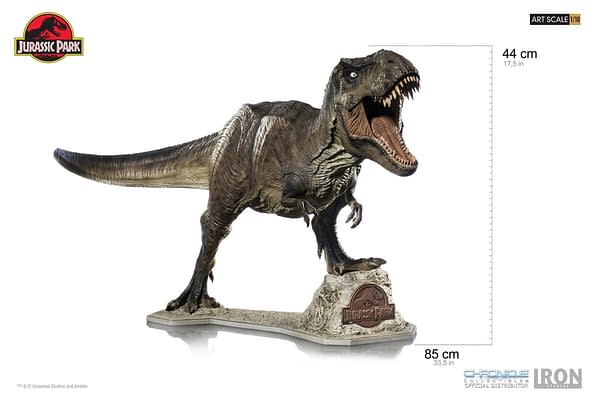 T-Rex Statue from Jurassic Park Heading Home Thanks to Iron Studios