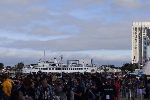 Absurdly Long Lines, Over-Capacity Crowd at SDCC's Indigo Ballroom Today