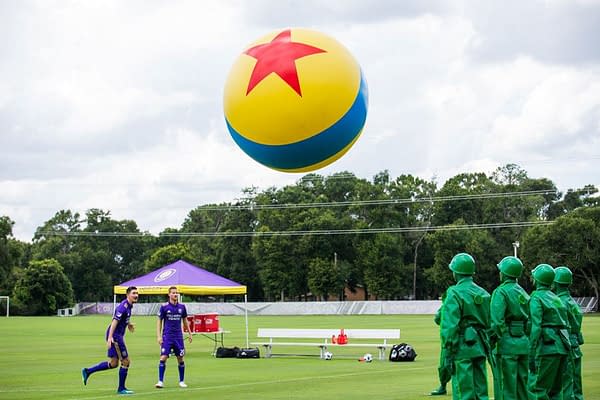 Orlando City Soccer Club Members Try Their Hand at Toy Story-Inspired Drills