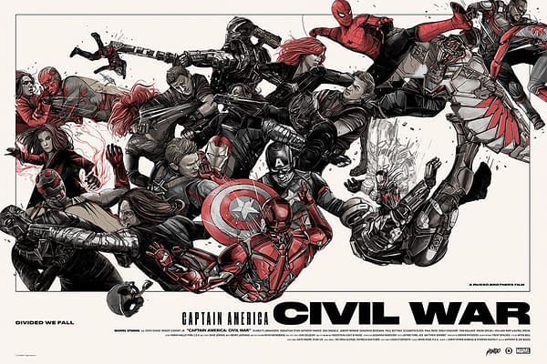 Mondo Marvel Studios 10 Anniversary Civil War Poster 2