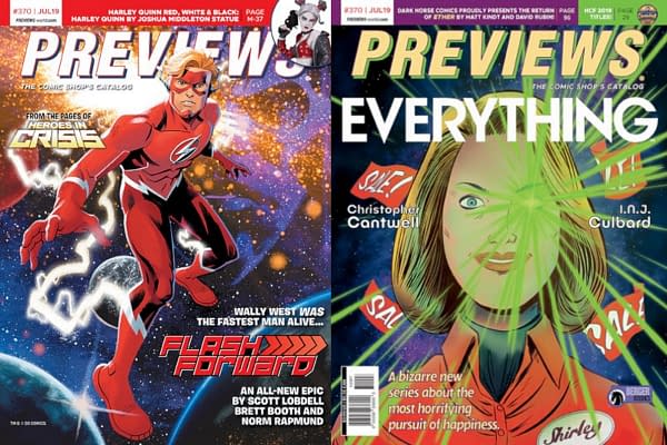 Wally West and Everything on Covers of Next Week's Diamond Previews