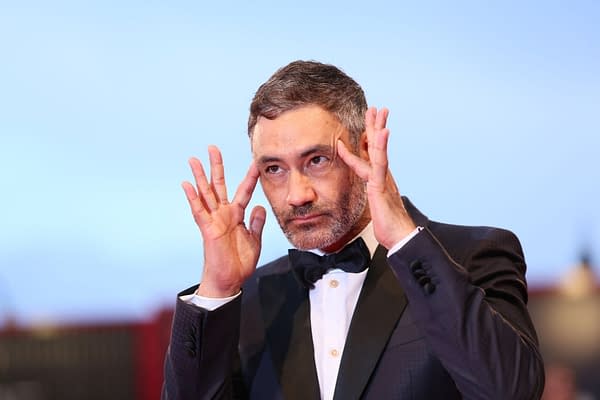 Taika Waititi walks the red carpet ahead of the 'At Eternity's Gate' screening during the 75th Venice Film Festival at Sala Grande on September 3, 2018 in Venice, Italy. Editorial credit: Denis Makarenko / Shutterstock.com