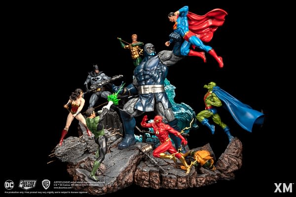 Justice League vs Darkseid Battle Diorama Statues from XM Studios