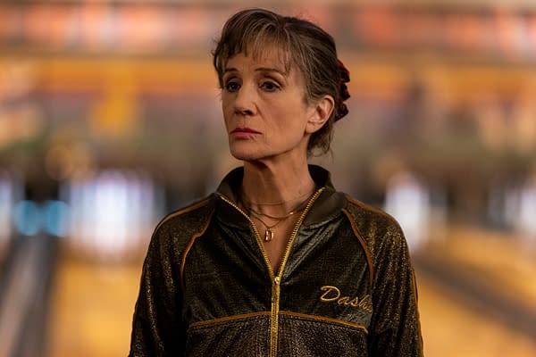 Harriet Walter as Dasha in Killing Eve, courtesy of AMC Networks.