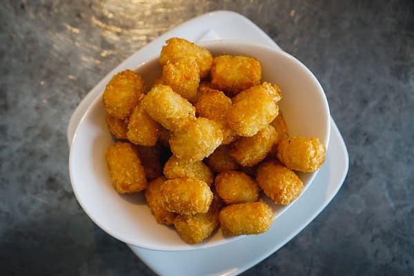 A side of tater tots. By Suzanne Itzko