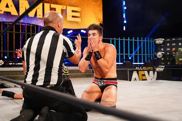 Sammy Guevara performs on AEW Dynamite [Photo credit: AEW]