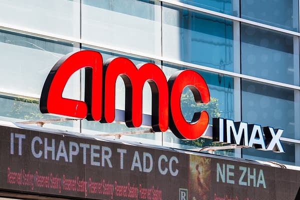 Sep 20, 2019 San Francisco / CA / USA - AMC IMAX logo above the entrance and box office in downtown San Francisco. Editorial credit: Sundry Photography / Shutterstock.com