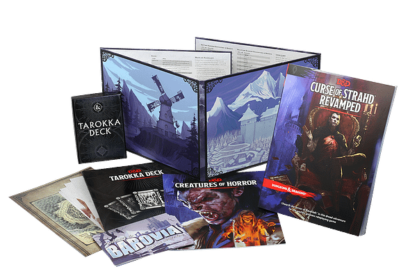 The contents for Curse of Strahd Revamped, courtesy of Wizards of the Coast.