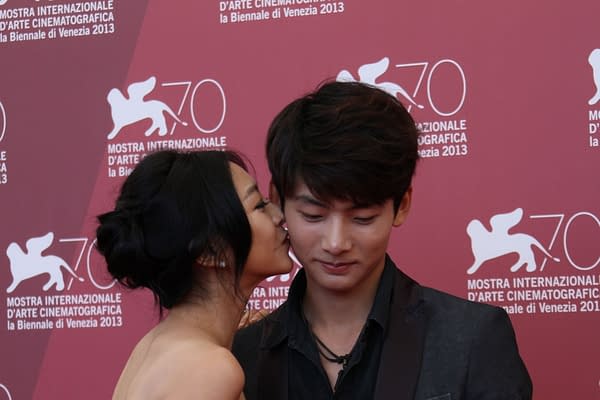 VENICE, ITALY - SEPTEMBER 03: Haruma Miura, Lee Eun-woo attend 'Harlock: Space Pirate' Photocall during the 70th Venice Film Festival at Palazzo del Casino on September 3, 2013 in Venice, Italy. (Image: Denis Makarenko / Shutterstock.com)