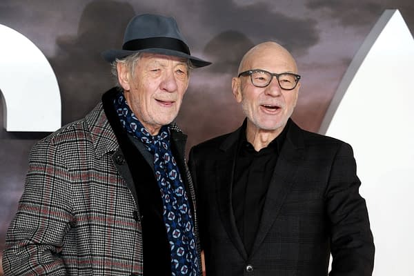 London, United Kingdom-January 15, 2020: Ian McKellen and Patrick Stewart attend the 'Star Trek; Picard' TV show premiere at the Odeon Luxe cinema in Leicester Square in London. (Image: Cubankite / Shutterstock.com)