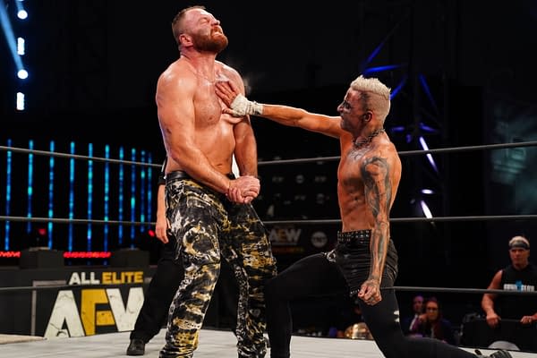 AEW Dynamite feels the meat-slapping-meat burn of increased ratings and viewership. [Photo: AEW]