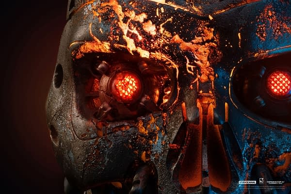 Terminator 2 T-800 is Battle Damaged with Studio Canal Art Mask