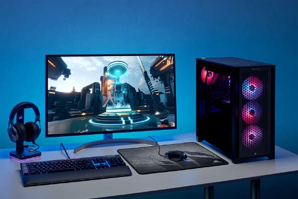 A look at the setup for the CORSAIR VENGEANCE PC.
