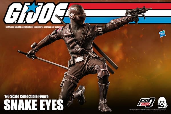 GI Joe Snake Eyes Goes 12" With Hasbro and Threezero