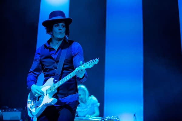 SEATTLE - AUGUST 14: Rock Star Jack White Performs on stage at WaMu Theater in Seattle, WA on August 14, 2012. (MPH Photos/Shutterstock.com)