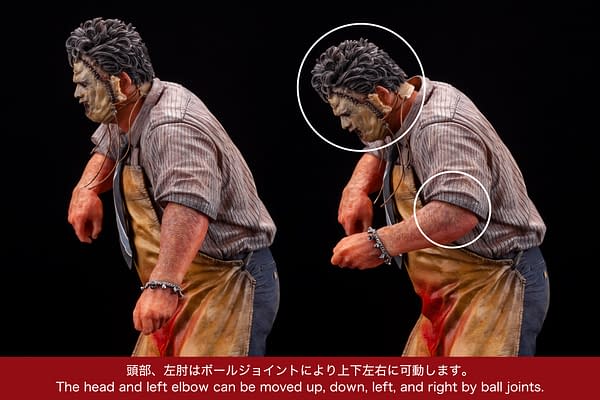Leatherface is Back With New Bloody 300 Piece Statue From Kotobukiya