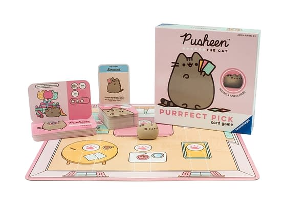 A look at the Pusheen Purrfect Pick card game, courtesy of Ravensburger.