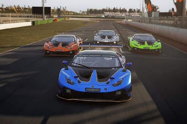 Who will have the skills to take home the virtual trophy? Courtesy of Lamborghini Esports.