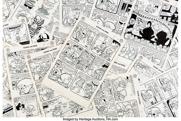 All 28 Original Sheldon Mayer Sugar & Spike #23 Art Pages At Auction