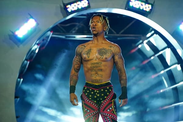 Lip Rush makes his AEW Debut and his final AEW appearance at the same time at Double or Nothing. [Photo: All Elite Wrestling]