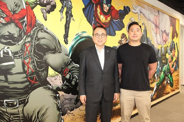 Dark Horse's executive chairman Stanley Cheung (left) and general manager Johnny Lee (right), courtesy of  Dark Horse Comics.