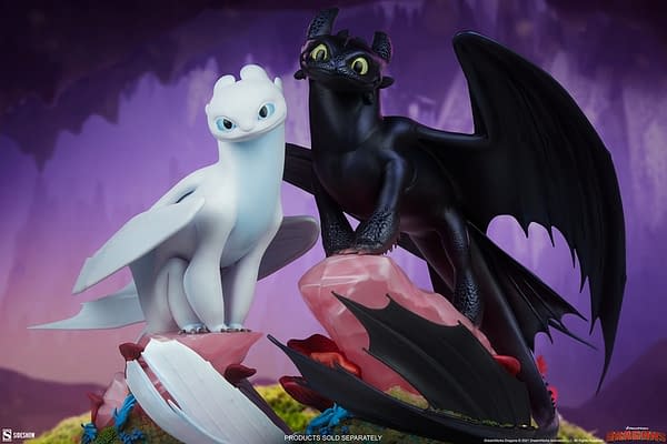 How to Train Your Dragon Light Fury Statue Revealed at Sideshow