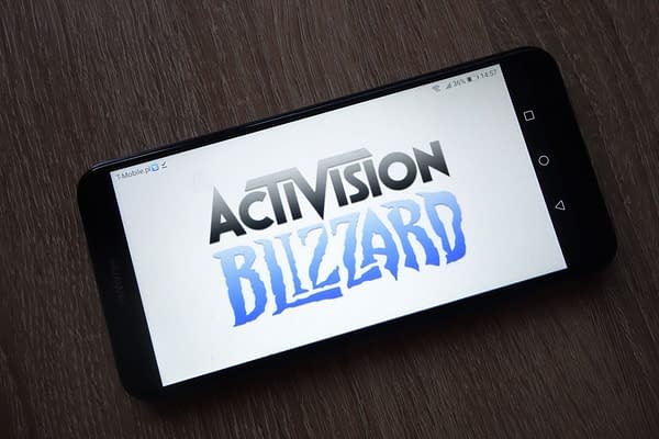 Activision Blizzard Inc. logo displayed on smartphone by Piotr Swat