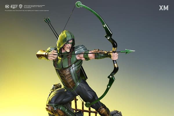 Green Arrow Shows Off His Archery Skills With XM Studios Statue