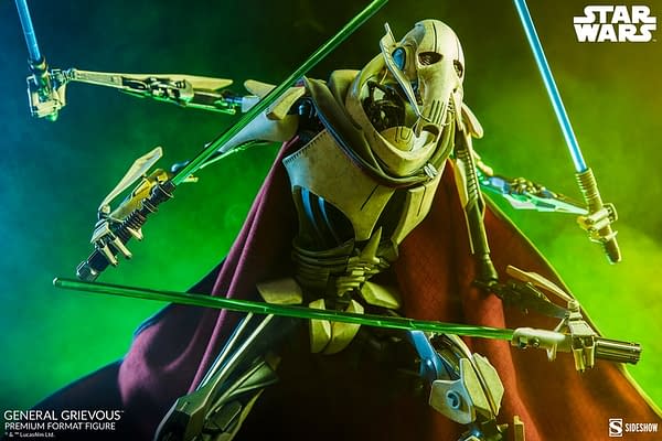 Star Wars General Grevious Prepares for War with Sideshow Collectibles