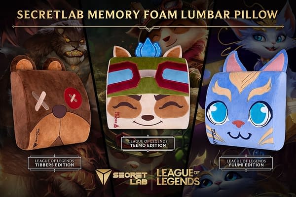 Secretlab Reveals Three New League Of Legends Lumbar Pillows