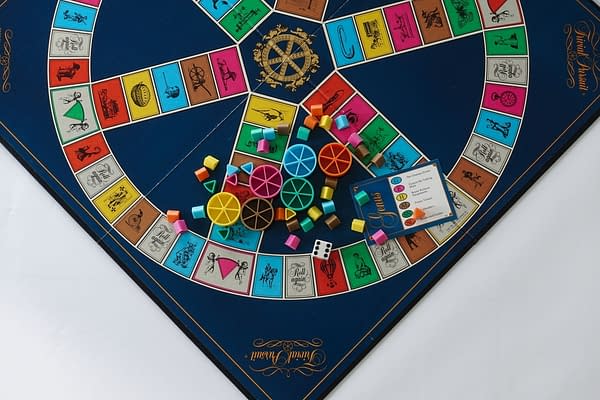 Orlando, FL/USA-2/12/20: Trivial Pursuit game pieces which is a board game from Canada in which winning is determined by a player's ability to answer general knowledge and popular culture questions. (Joni Hanebutt / Shutterstock.com)
