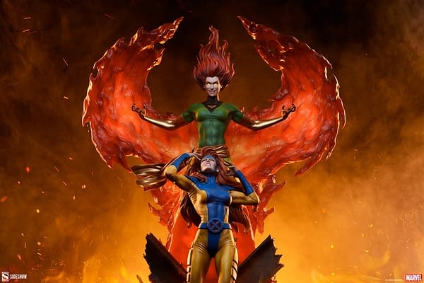 X-Men Phoenix and Jean Grey Maquette Debuts from Sideshow