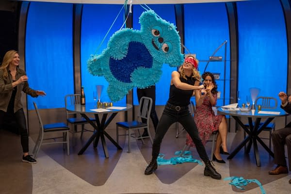 Legends of Tomorrow S07E12 Images: Beebo Pinata? Now That's Just Mean