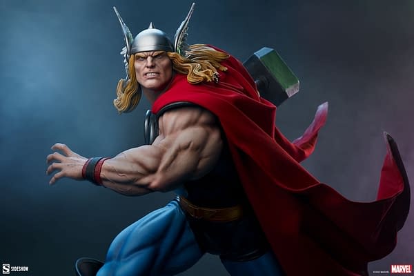 Thunder Strike Sideshow as They Debut New Marvel Comics Thor Statue