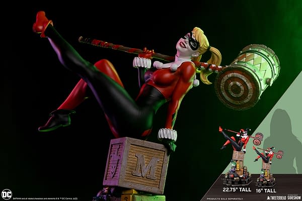 Harley Quinn Breaks Out of Arkham with New Tweeterhead Statue 
