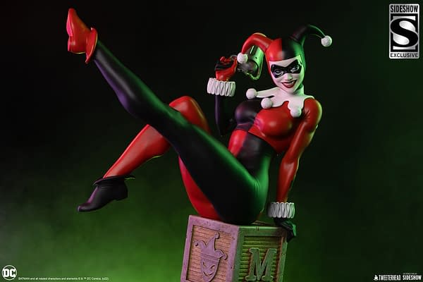 Harley Quinn Breaks Out of Arkham with New Tweeterhead Statue 