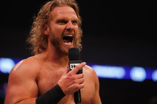 Former AEW Champion Hangman Adam Page demands a shot at the IWGP Championship at Forbidden Door