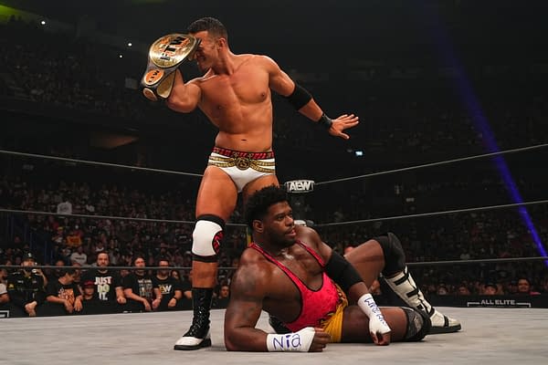 Ricky Starks and Powerhouse Hobbs celebrate victory on AEW Rampage [Photo: All Elite Wrestling]