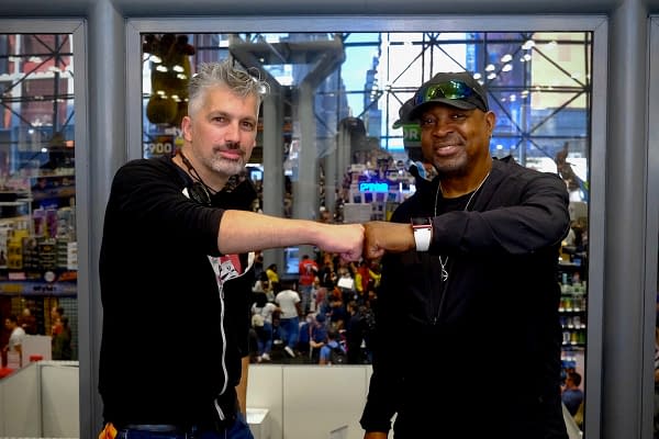 Matt Pizzolo and Chuck D of Public Enemy courtesy of Black Mask Press