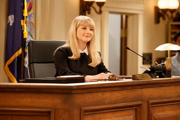 Night Court: Melissa Rauch Shares First Scene with John Larroquette