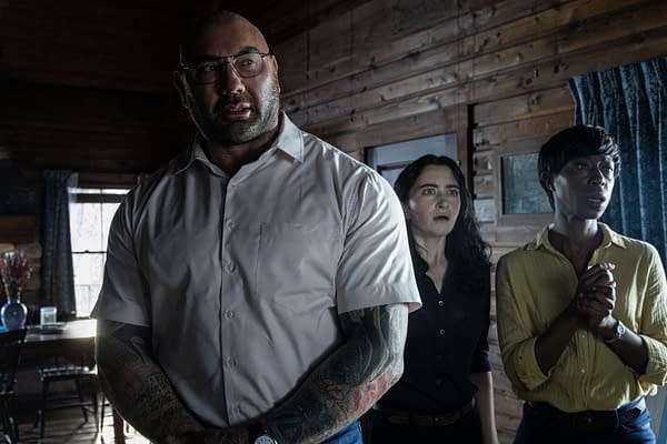 Knock at the Cabin: M. Night Shyamalan - Dave Bautista Is "Infectious"