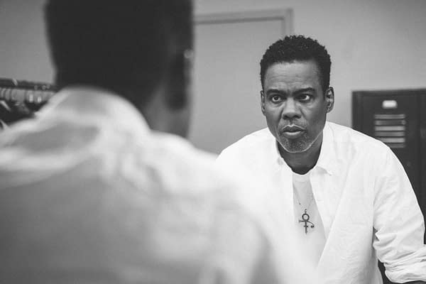 Chris Rock Behind the Scenes, On-Stage in "Selective Outrage" Images