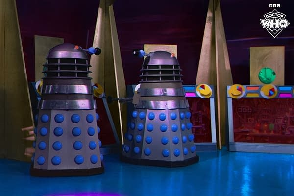 Doctor Who: The Daleks in Colour Stills Reveal Really Blue Floors!