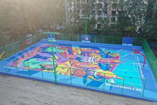 2K Foundations Installs New Basketball Court In Mumbai, India