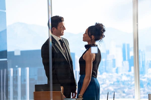 Suits LA: "Bat Signal" Brings Ted/Harvey Team-Up: S01E09 Preview