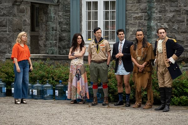 Ghosts S05E02: "Viking Wedding" Images: City Friends Call on Sam &#038; Jay