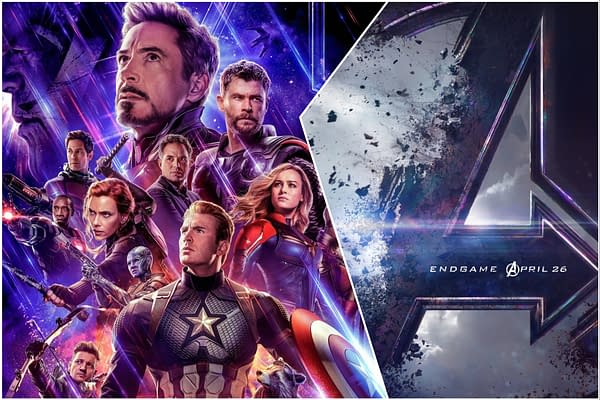 A promotional illustration for 'Avengers: Endgame,' featuring iconic characters like Iron Man, Captain America, and Black Widow, set against a cosmic backdrop with a fragmented Avengers logo. The design highlights anticipation for the film's return to theaters in September 2026.