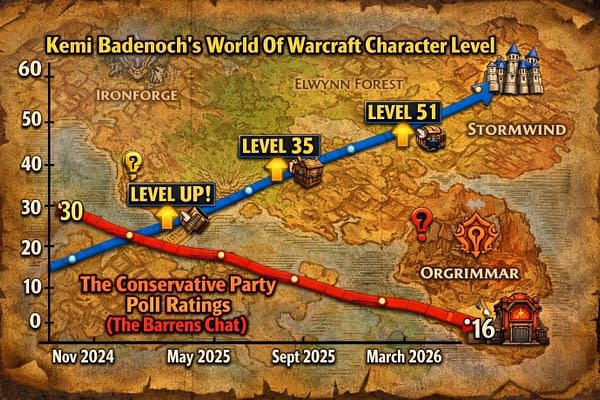 Kemi Badenoch, A Level 51 Gnome Warlock In World Of Warcraft?
