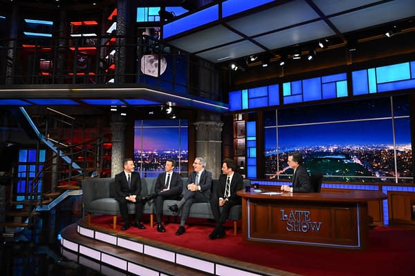 Colbert Reunites "Strike Force Five": Fallon, Kimmel, Meyers & Oliver